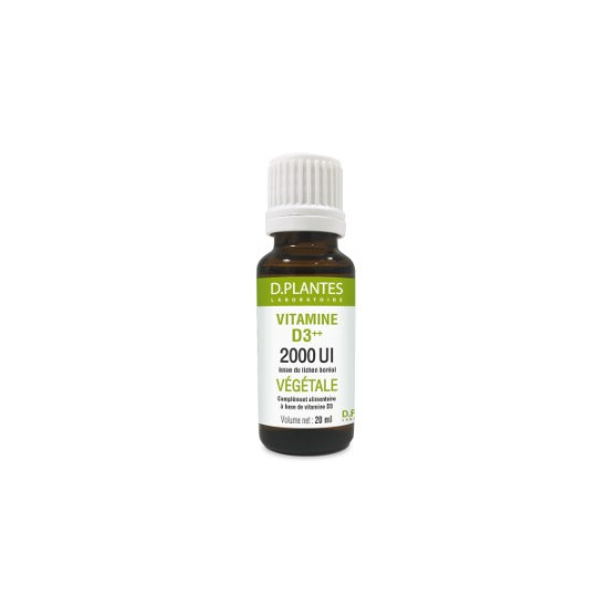 D.Plantes Vitamine D3++ 2000UI végétale 20ml