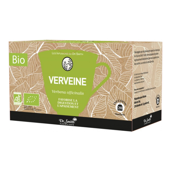 Dr Smith tisane Verveine bio 20 sachets