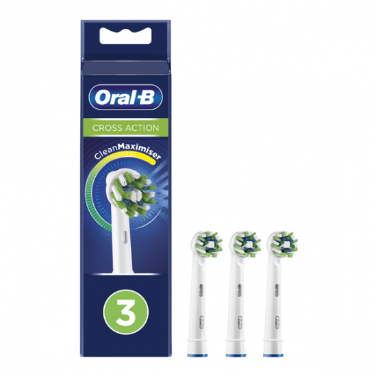 Oral-B CrossAction brossettes de rechange boîte de 3