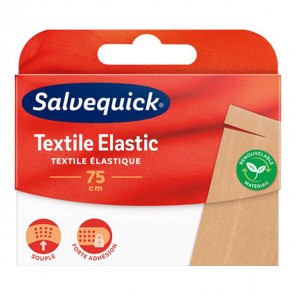 Salvequick Textile Elastic pansement 75cm