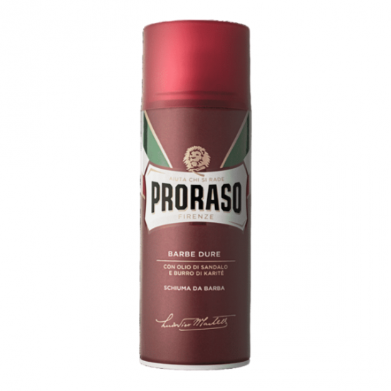 Proraso Barbe Dure mousse à raser rouge 50ml