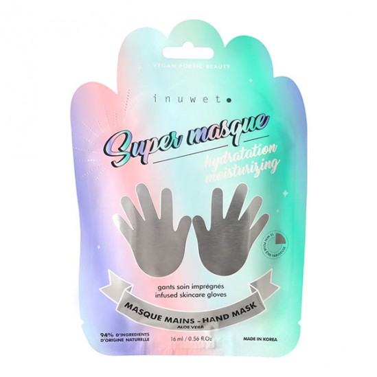 Inuwet masque-gants hydratants mains 16ml