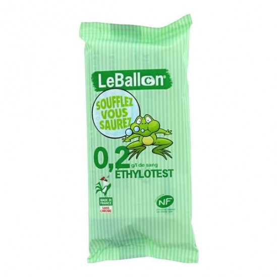 Contralco ethylotest à usage unique 0,2gr/L 1 sachet