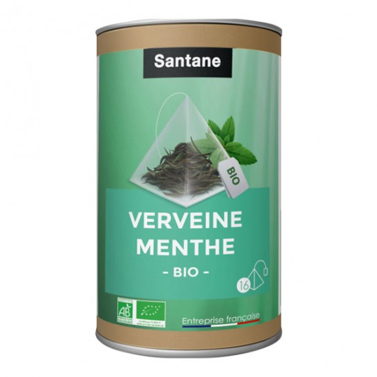 Santane verveine-menthe infusions bio 16 sachets