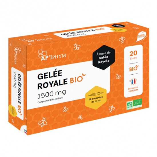 Ap'Iphym Gelée Royale bio 20 ampoules de 10ml