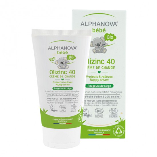 Alphanova Bébé bio Olizinc 40 crème de change 50gr