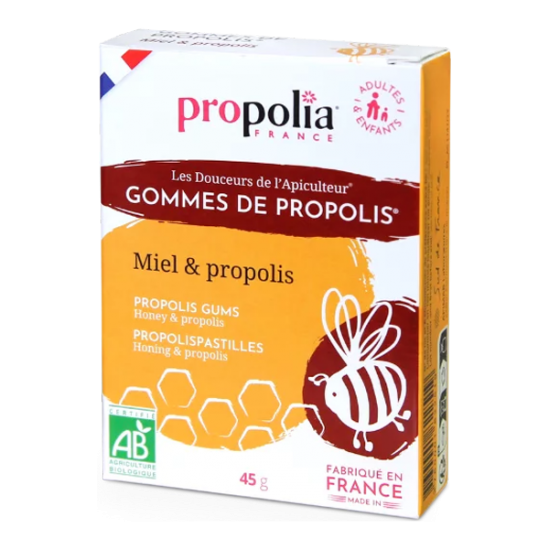 Propolia Gommes de Propolis Miel bio 45gr