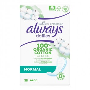 Always Dailies Cotton Protection Normal 38 protège-slips