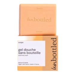 Unbottled gel douche sans bouteille abricot & karité 110gr