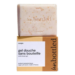 Unbottled gel douche sans bouteille avoine & amande douce 110gr