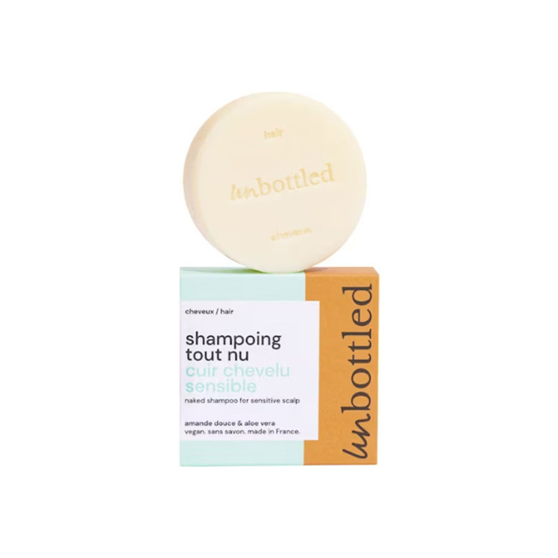 Unbottled shampoing tout nu cuir chevelu sensible 75gr