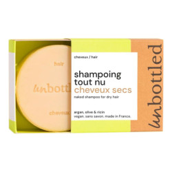 Unbottled shampoing solide tout nu cheveux secs 75gr