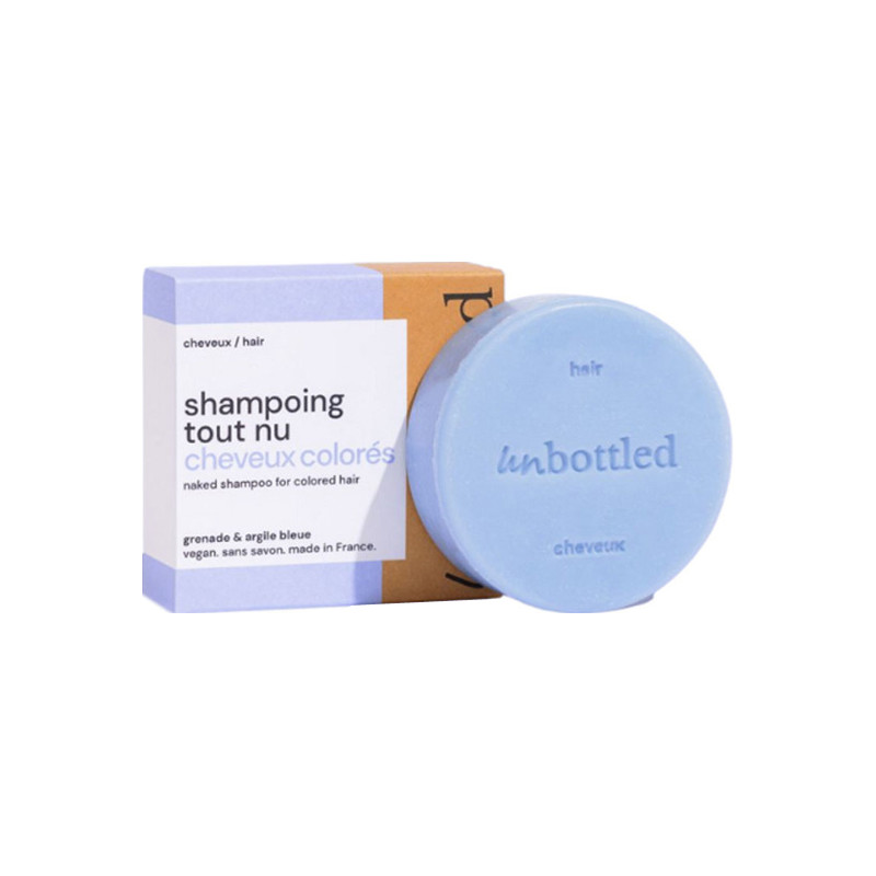 Unbottled shampoing solide tout nu cheveux colorés 75gr