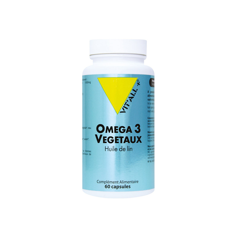 Vitall+ Oméga 3 Végétaux 1000mg 60 capsules