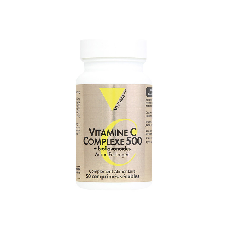 Vitall+ Vitamine C Complexe 500mg 100 comprimés sécables