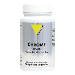 Vitall+ Chrome 200µg 60 gélules végétales