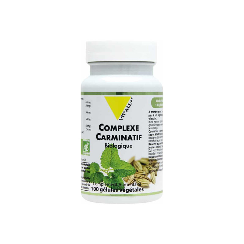 Vitall+ Complexe Carminatif bio 100 gélules végétales