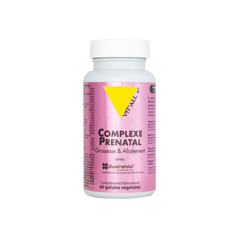 Vitall+ Complexe Prenatal avec Quatrefolic 60 gélules végétales