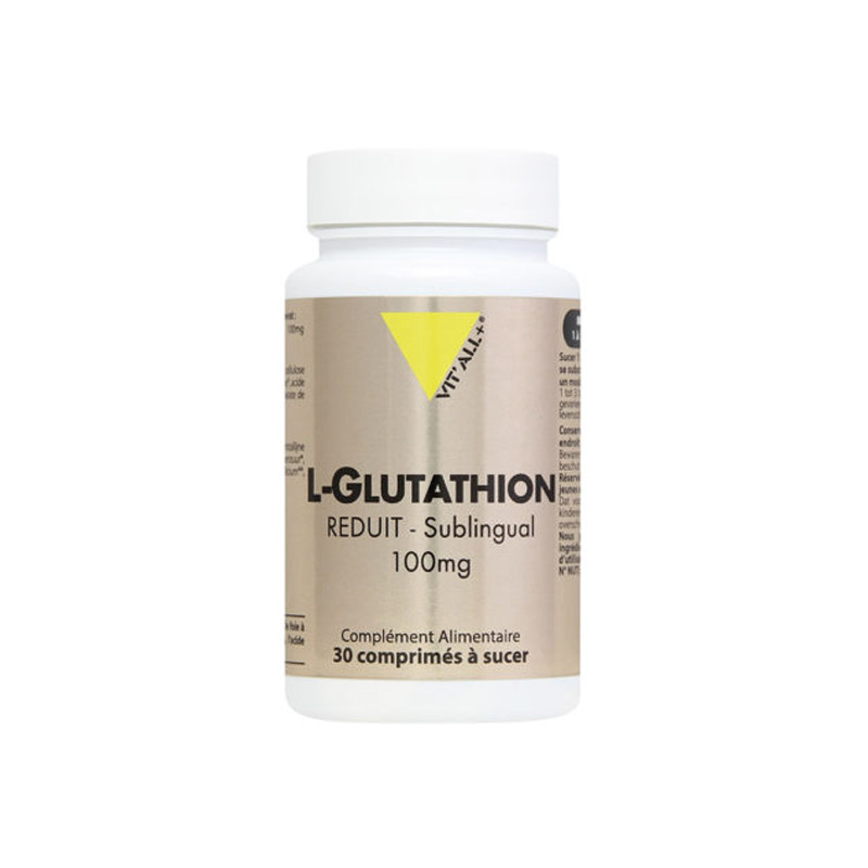 Vitall+ L-Glutathion Réduit Sublingual 100mg 30 comprimés à sucer