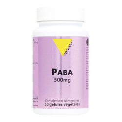 Vitall+ Paba 500mg 50 gélules végétales