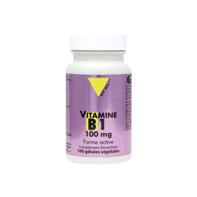 Vitall+ Vitamine B1 - 100mg 100 gélules végétales