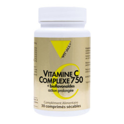 Vitall+ Vitamine C Complexe 750+ bioflavonoïdes 30 comprimés sécables