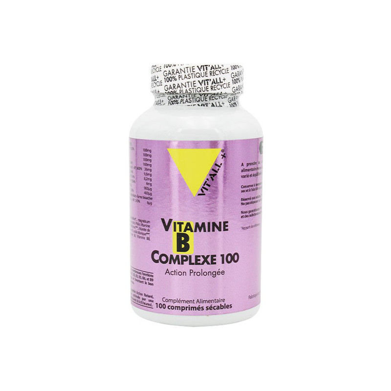 Vitall+ Vitamine B Complexe 100 - 100 comprimés sécables