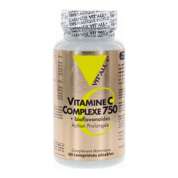 Vitall+ Vitamine C Complexe 750 + bioflavonoïdes 60 comprimés sécables