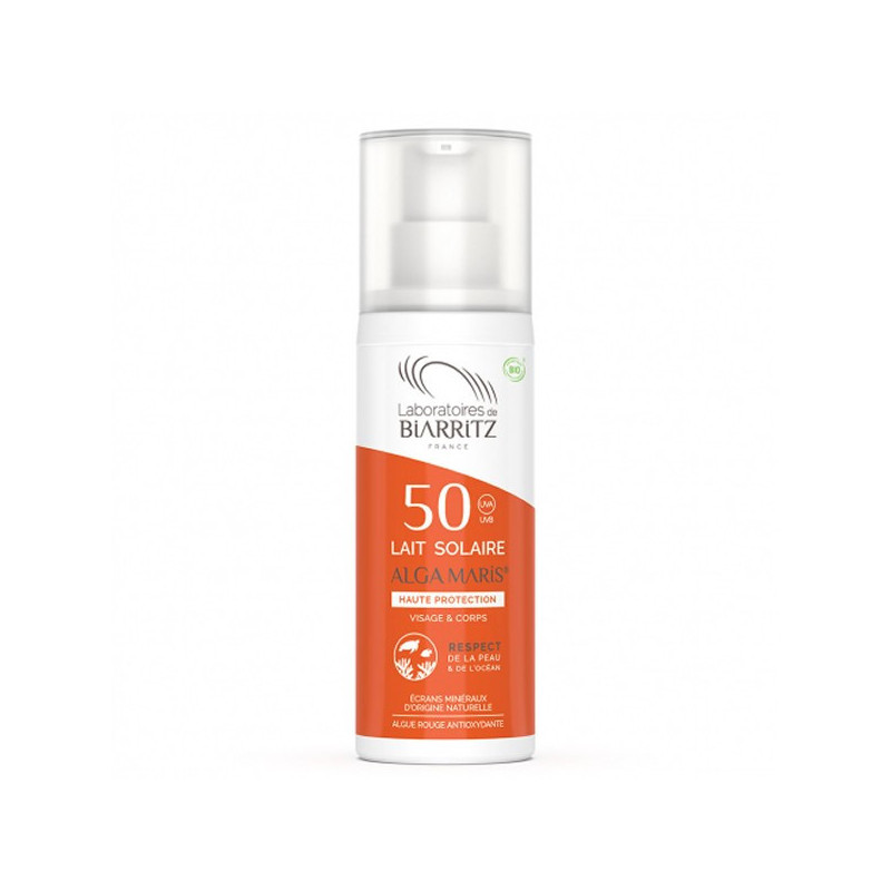 Alga Maris lait solaire certifié bio SPF50 100 ml