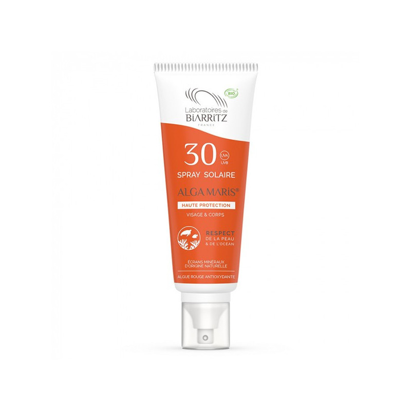 Biarritz spray solaire spf30 bio 100ml