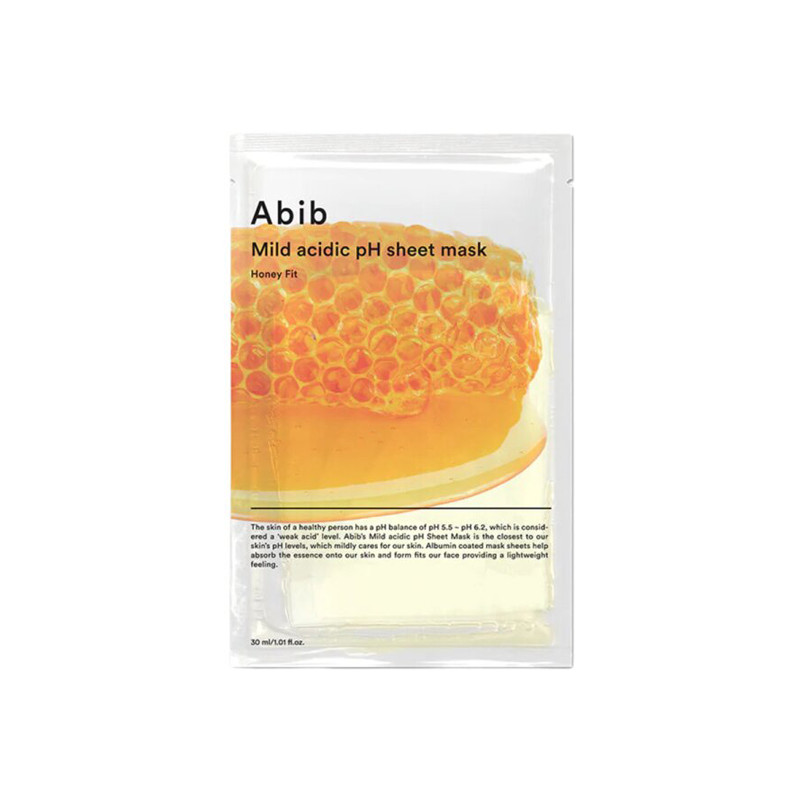 Abib Masque tissu au pH acide doux Honey fit 10 feuilles 30ml