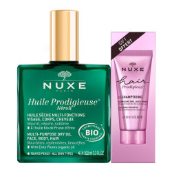 Nuxe Huile Prodigieuse Néroli 100ml + Le shampooing brillance miroir 30ml