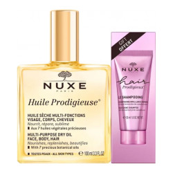 Nuxe Huile Prodigieuse 100ml + Le shampooing brillance miroir 30ml