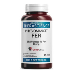 Therascience Physiomance Ferrochel fer 90 comprimés