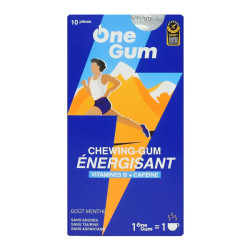 OneGum Chewing-gum énergisant menthe boîte de 10