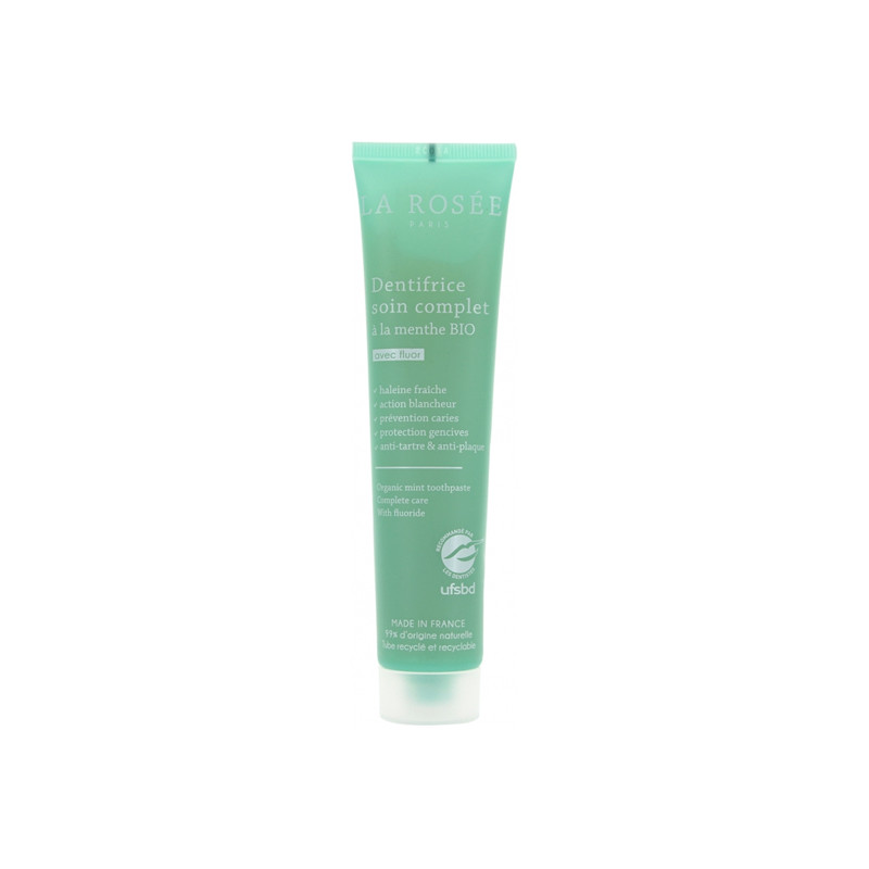 La Rosée dentifrice soin complet menthe bio 75ml