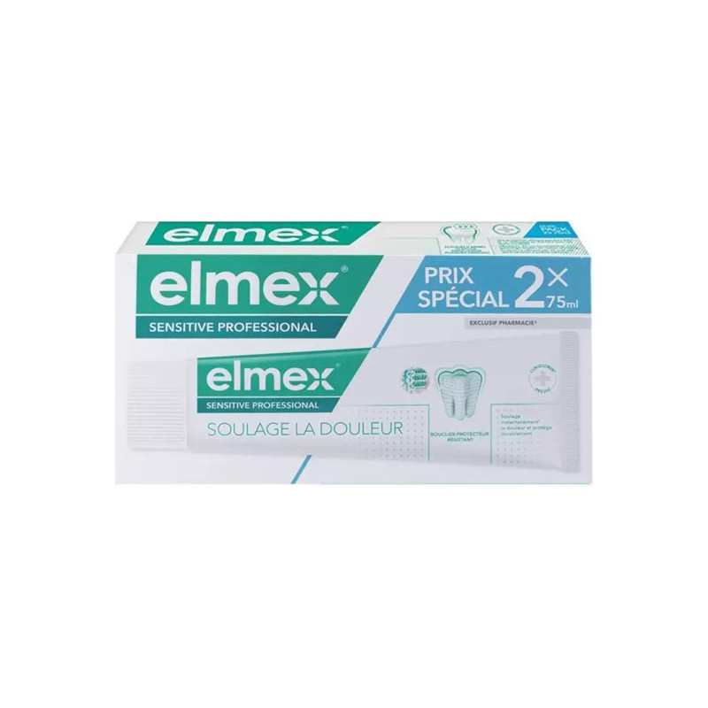 Elmex Sensitive Original dentifrice lot de 2 x 75ml