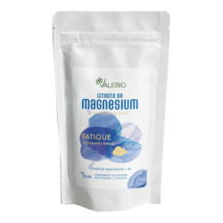 Valebio Citrate de Magnésium fatigue goût pomme 80gr