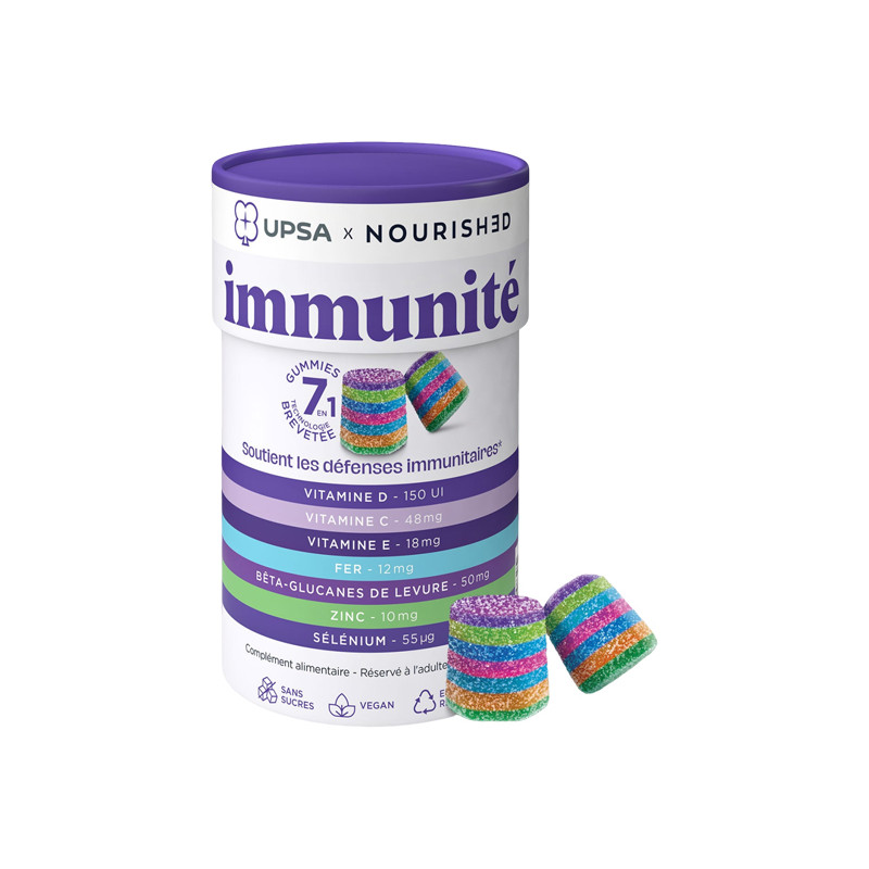 UPSA Nourished Immunité 7 en 1 - 30 gummies