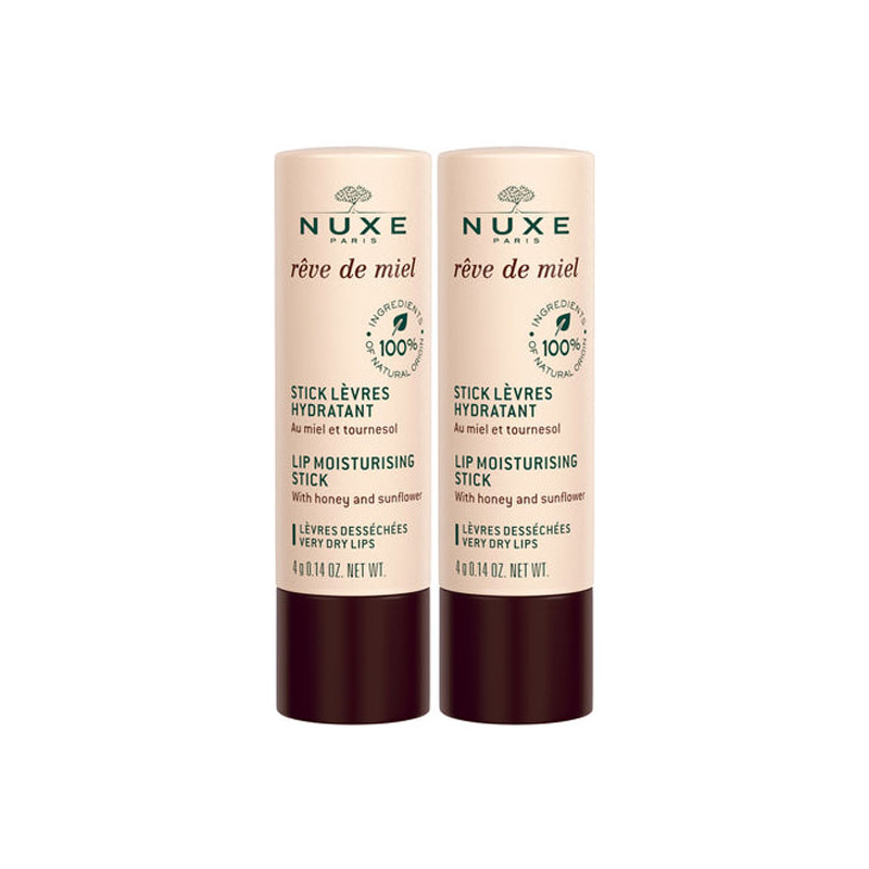 Nuxe Rêve de miel Stick lèvres hydratant lot de 2 x 4gr