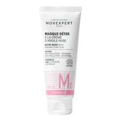 Novexpert Masque détox à la crème d'argile rose bio 75ml