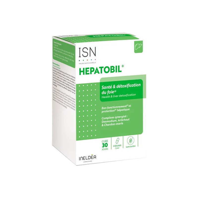 Ineldea Santé Naturelle Hepatobil Santé & détoxification du foie 90 gélules