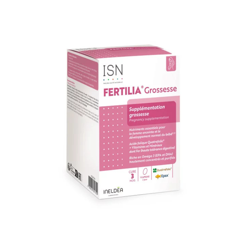 Ineldea Santé Naturelle Fertilia Supplémentation grossesse 90 capsules