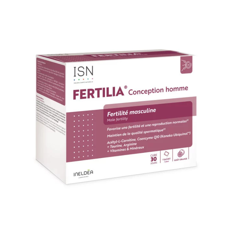 Ineldea Santé Naturelle Fertilia Conception homme fertilité masculine 30 sachets