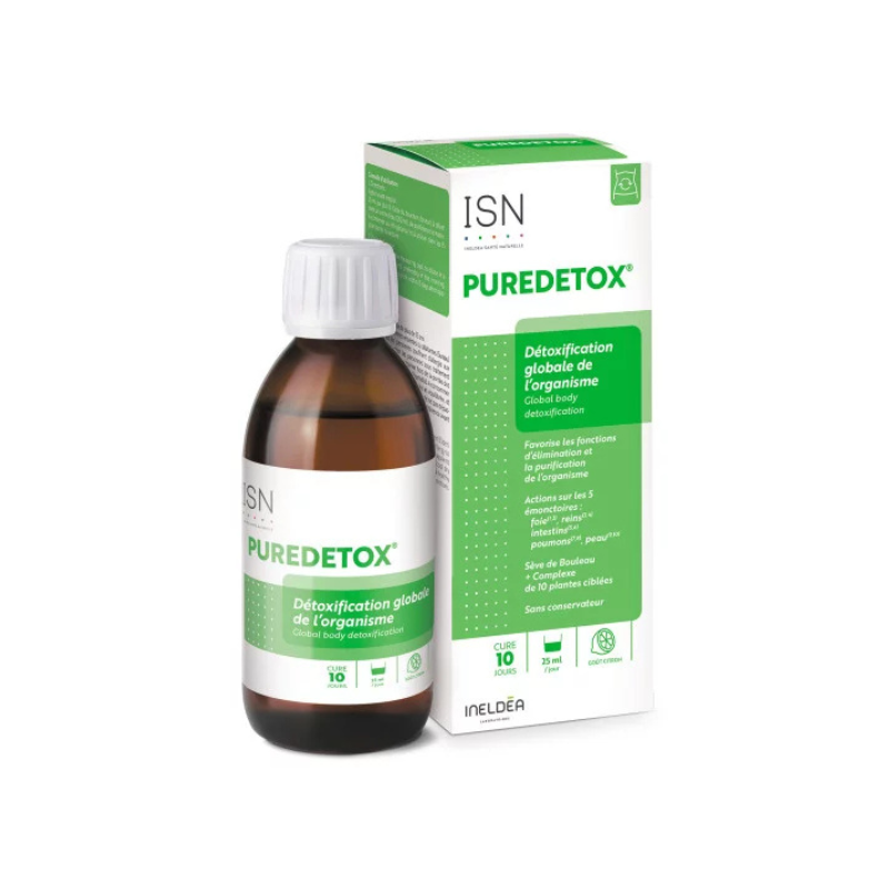 Ineldea Santé Naturelle Puredetox Détoxification globale de l'organisme 250ml