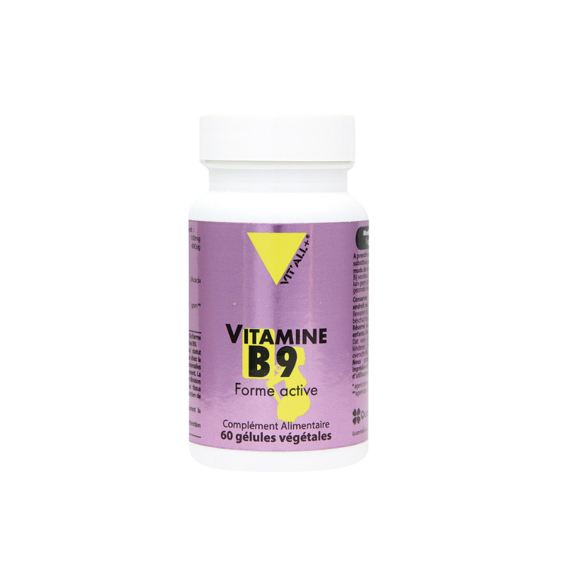 Vitall+ Vitamine B9 Quatrefolic 400µg 60 gélules