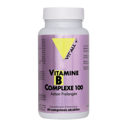 Vitall+ Vitamines B Complexe 100 Action prolongée 30 gélules