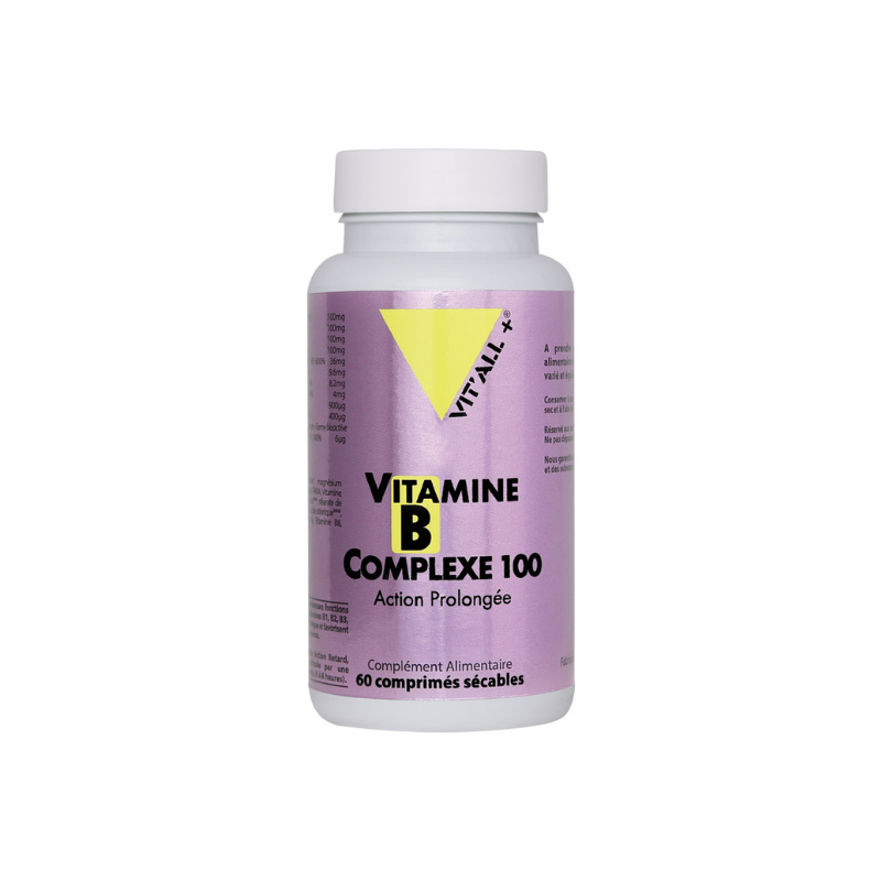 Vitall+ Vitamines B Complexe 100 Action prolongée 30 gélules