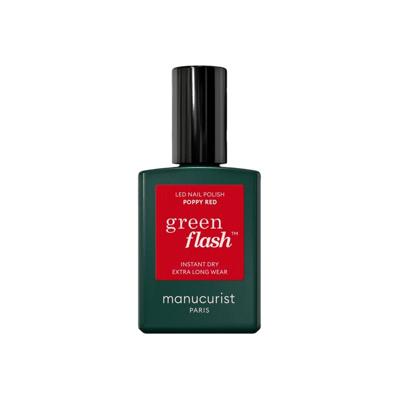 Manucurist Green Flash Poppy Red vernis à ongles semi-permanent 15ml