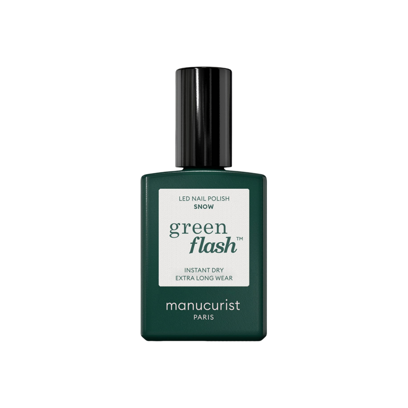 Manucurist Green Flash Snow vernis à ongles semi-permanent blanc 15ml